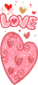 Gif animé coeur love